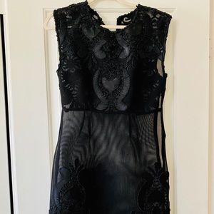 Black cocktail dress